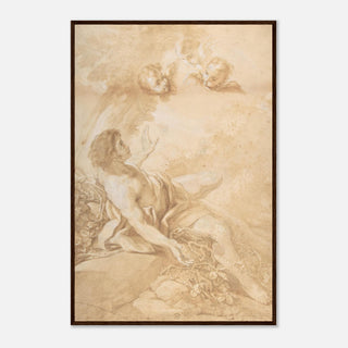 Sepia Figure and Cherubs Framed Print - view 15