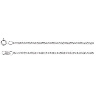 20-inch Cable Chain with Spring Ring - Sterling Silver