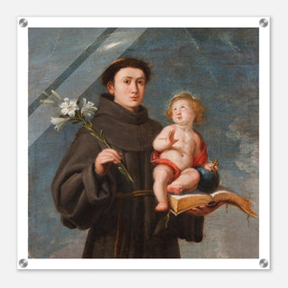 St. Anthony with Christ Child Acrylic Wall Plaque