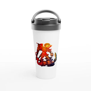 St. Michael the Archangel Red Travel Mug