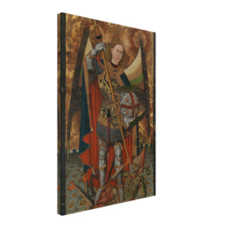 St. Michael the Archangel Medieval Canvas Print - view 5
