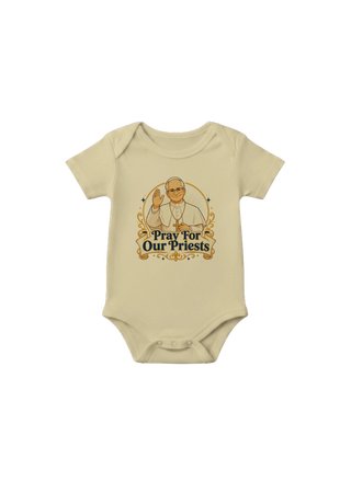 'Pray for Our Priests' Baby Onesie - view 8