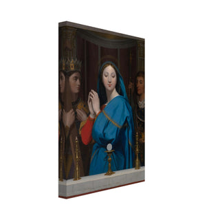 Virgin Mary Adoring the Host Canvas Print - view 4