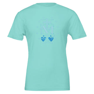 Miraculous Medal Aqua 'Ora Pro Nobis' T-Shirt - view 2