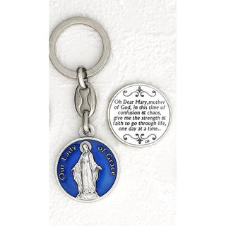 6-pack - Lady of Grace Enamel Keyring