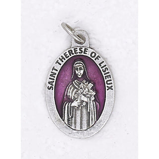 Bulk Saint Therese Premium 1 Inch Enameled Medals