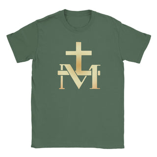 Miraculous Medal Cross and M Gold T-Shirt - view 13