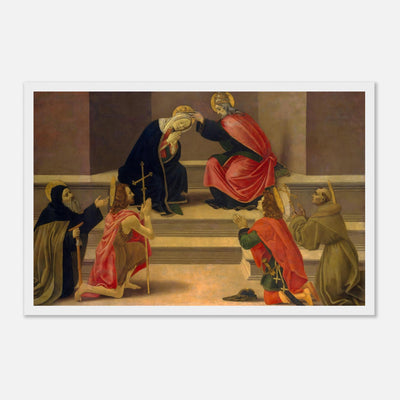 The Coronation of the Virgin with Saints Framed Poster