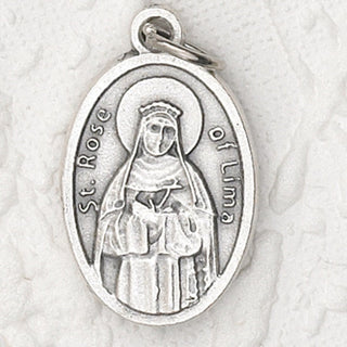 25-Pack - Oxidized Pendant- St Rose of Lima