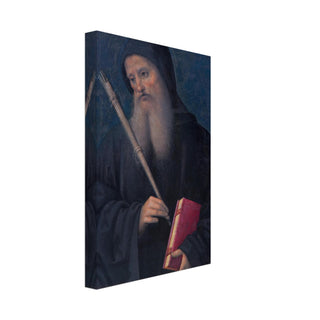 St. Benedict with Book and Staff Canvas Print - view 4