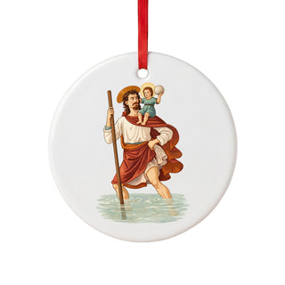 St. Christopher Ceramic Ornament