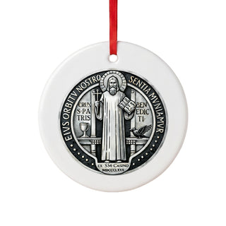 St. Benedict Medal Ceramic Ornament