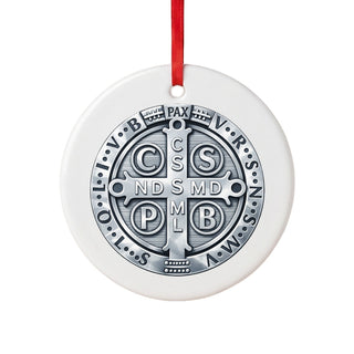 St. Benedict Medal Ceramic Ornament