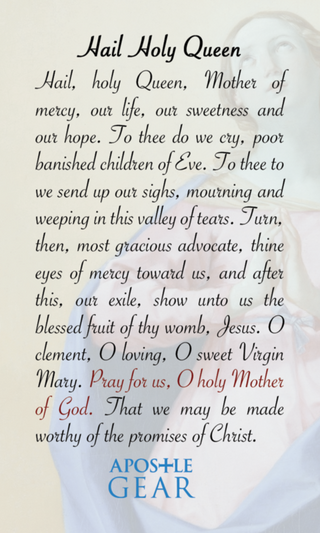 Hail Holy Queen Prayer