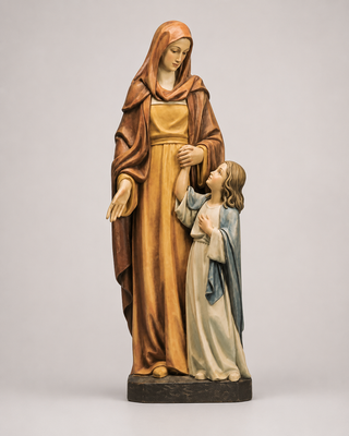 St. Anne and Child Statue - 59-inch