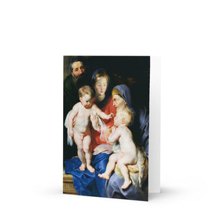 Grandparents Card - Holy Family with St. Anne by Rubens: front