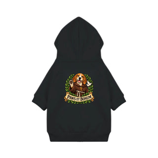 Paws et Bonum Dog Hoodie - Beagle Friar - Black