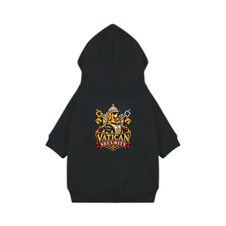 Vatican Security Dog Hoodie - Golden Retriever with Keys - Black