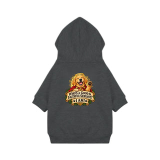 Who's a Good and Faithful Servant? I Am Dog Hoodie - Granite Heather