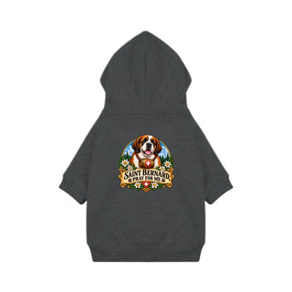 Saint Bernard, Pray for Me Dog Hoodie - Granite Heather
