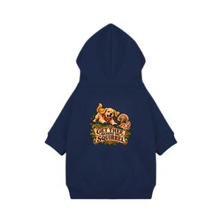 Get Thee Behind Me, Squirrel Dog Hoodie - Navy