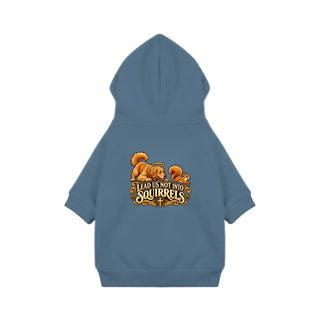 Lead Us Not Into Squirrels Dog Hoodie - Saltwater