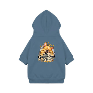 My Guardian Angel Is Tired Dog Hoodie - Saltwater