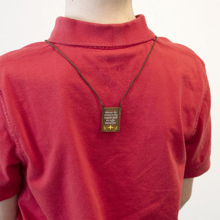 Kid's Eucharist | Premium Brown Scapular