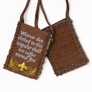 Kid's Eucharist | Premium Brown Scapular