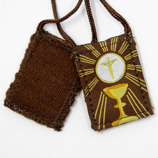 Kid's Eucharist | Premium Brown Scapular