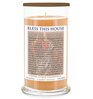 Bless This House Scented Prayer Candle - Fresh