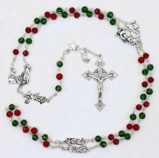 Red and Green Christmas Rosary