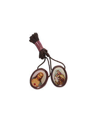 Oval Wooden Scapular