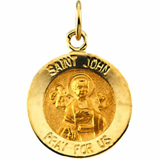 14K Yellow Gold St. John The Evangelist Pendant