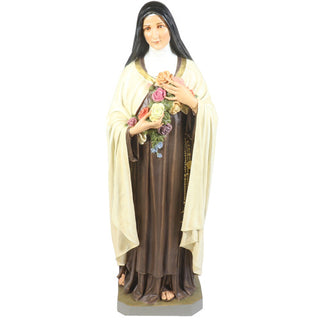 Saint Therese with Roses 60"H Statue - 60-inch - Realistic Color - Hand-Painted
