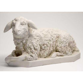 Sheep Right Statue - 17-inch
