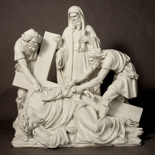 Jesus Falls The Third Time Sta Statue - 56-inch