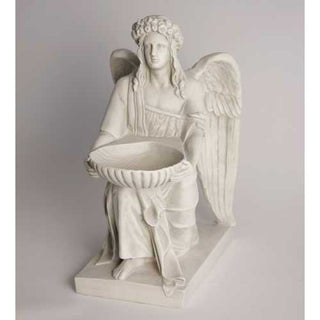 Angel With Dish Statue - 19-inch