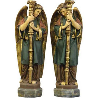 Majestic Guardian Set 52"  H Statue - 52-inch - Realistic Color - Hand-Painted