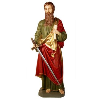 Saint Paul 62"H Statue - 62-inch - Realistic Color - Hand-Painted