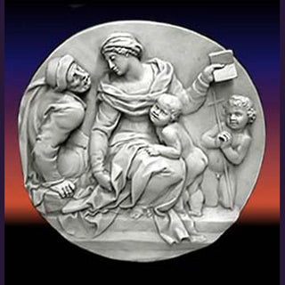 Unknown Frieze Round Statue - 21-inch