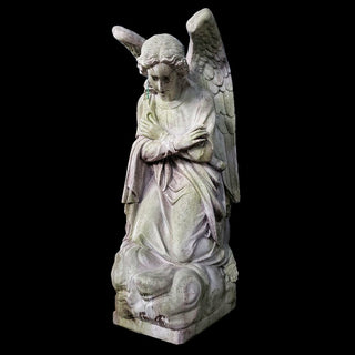 Adoration Kneeling Angel 56 H Statue - 56-inch