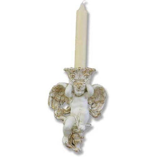 Putti Candleholder (Straight) Statue - 10-inch
