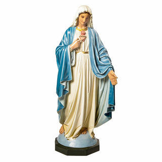 Mary with One Hand Outstretche Statue - 49-inch - Realistic Color - Hand-Painted