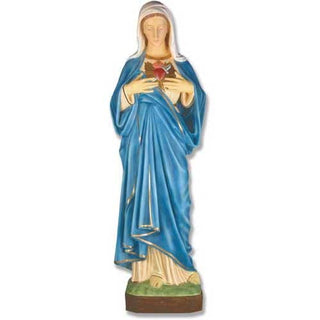Mary Of The Seven Sorrows 49" Statue - 49-inch - Realistic Color - Hand-Painted