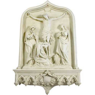 Crucifixion Scene Wall Statue - 64-inch