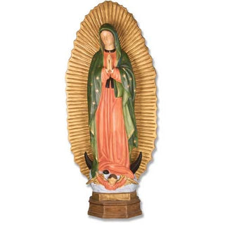 Our Lady Guadalupe w/ Sunburst Statue - 56-inch - Realistic Color - Hand-Painted