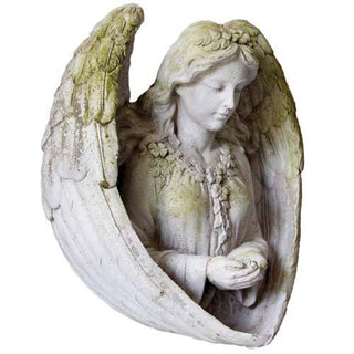 Angel Birdfeeder Statue - 11-inch