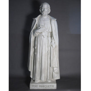 Father Marquette Statue - 74-inch - Realistic Color - Hand-Painted