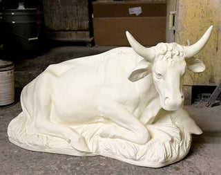 Cow Nativity        Ntv1.2 Statue - 19-inch